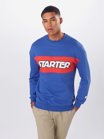 Starter Black Label Regular fit Sweatshirt in Blauw: voorkant