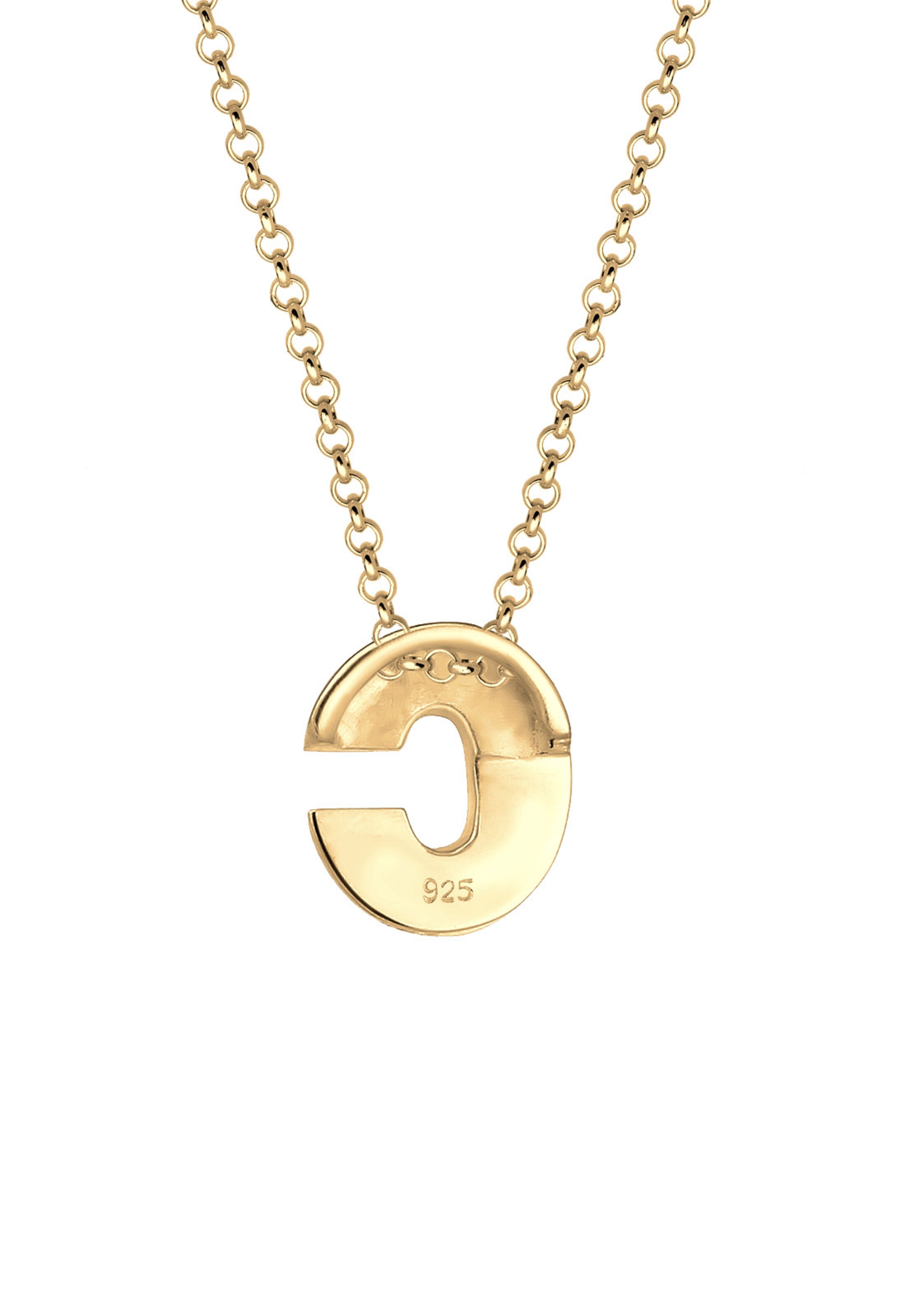 ELLI Ketting 'C' in Goud