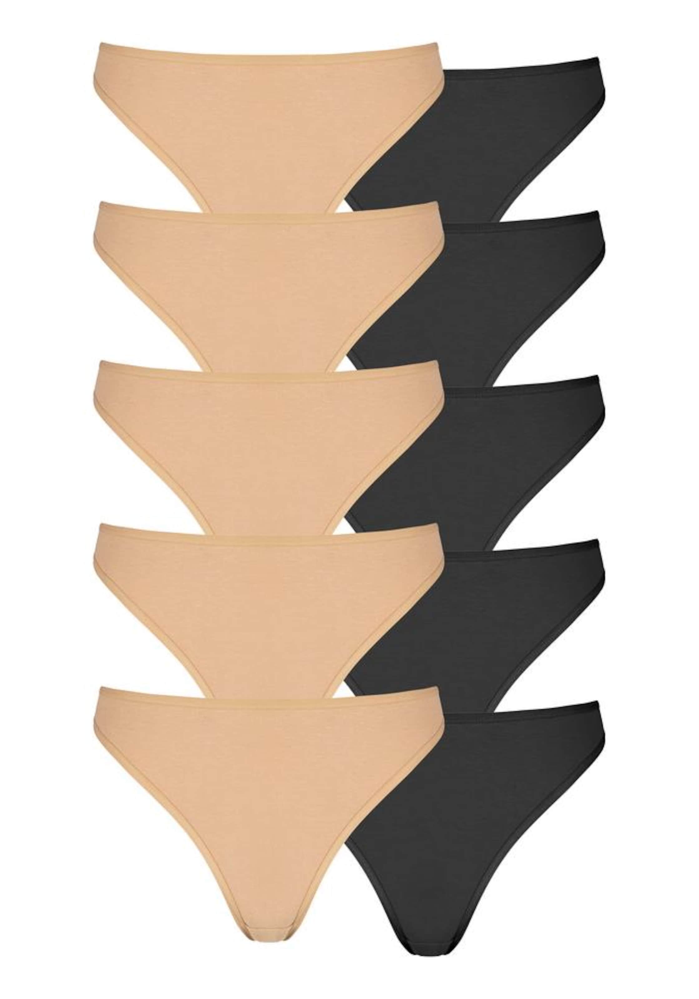 PETITE FLEUR String in Beige: front