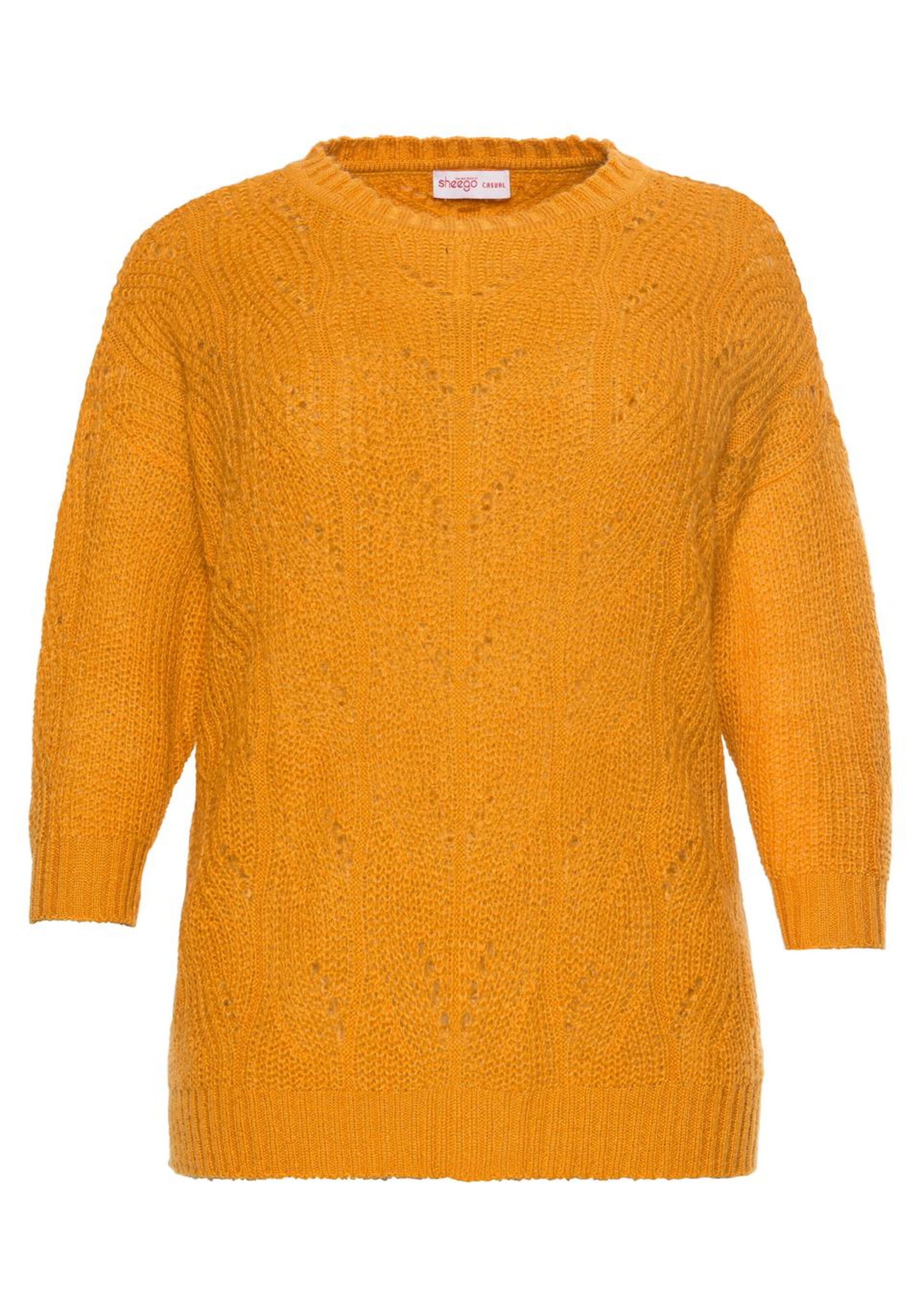 SHEEGO - Pullover in goldgelb