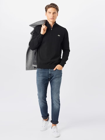 LACOSTE Regular Fit Pullover i sort