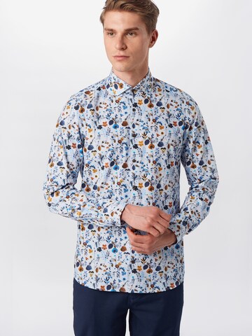 OLYMP Slim Fit Hemd 'Level 5' in Weiß: Vorderseite