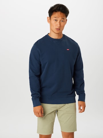 LEVI'S ® Regular fit Tréning póló 'Original Housemark' - kék: elől