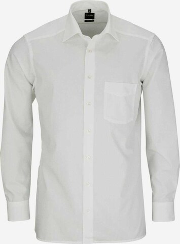 OLYMP Slim fit Button Up Shirt in White: front