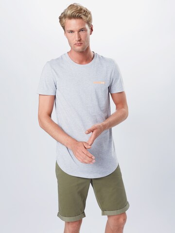 TOM TAILOR DENIM Regular fit Shirt in Grijs: voorkant