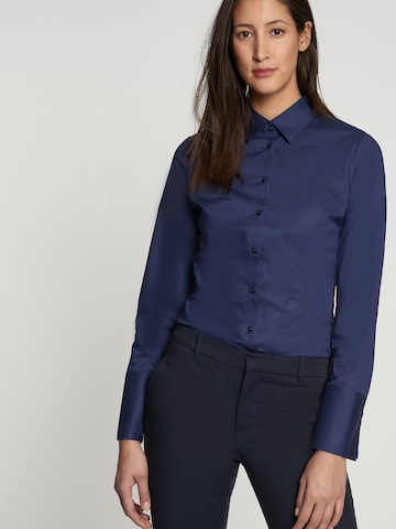 Camicia da donna di SEIDENSTICKER in blu: frontale