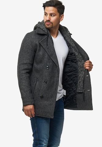 INDICODE JEANS Between-Seasons Coat 'Cliff Jacke' in Black