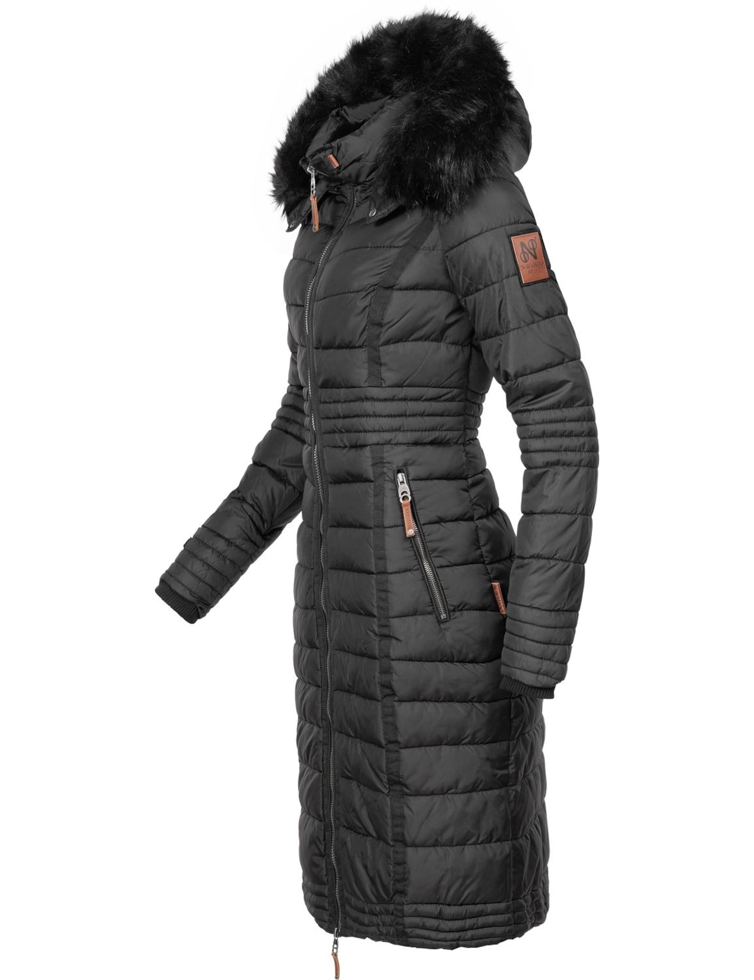 NAVAHOO Χειμερινό παλτό 'Umay' σε μαύρο