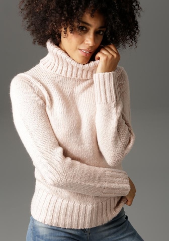 Aniston CASUAL Sweater in Beige: front