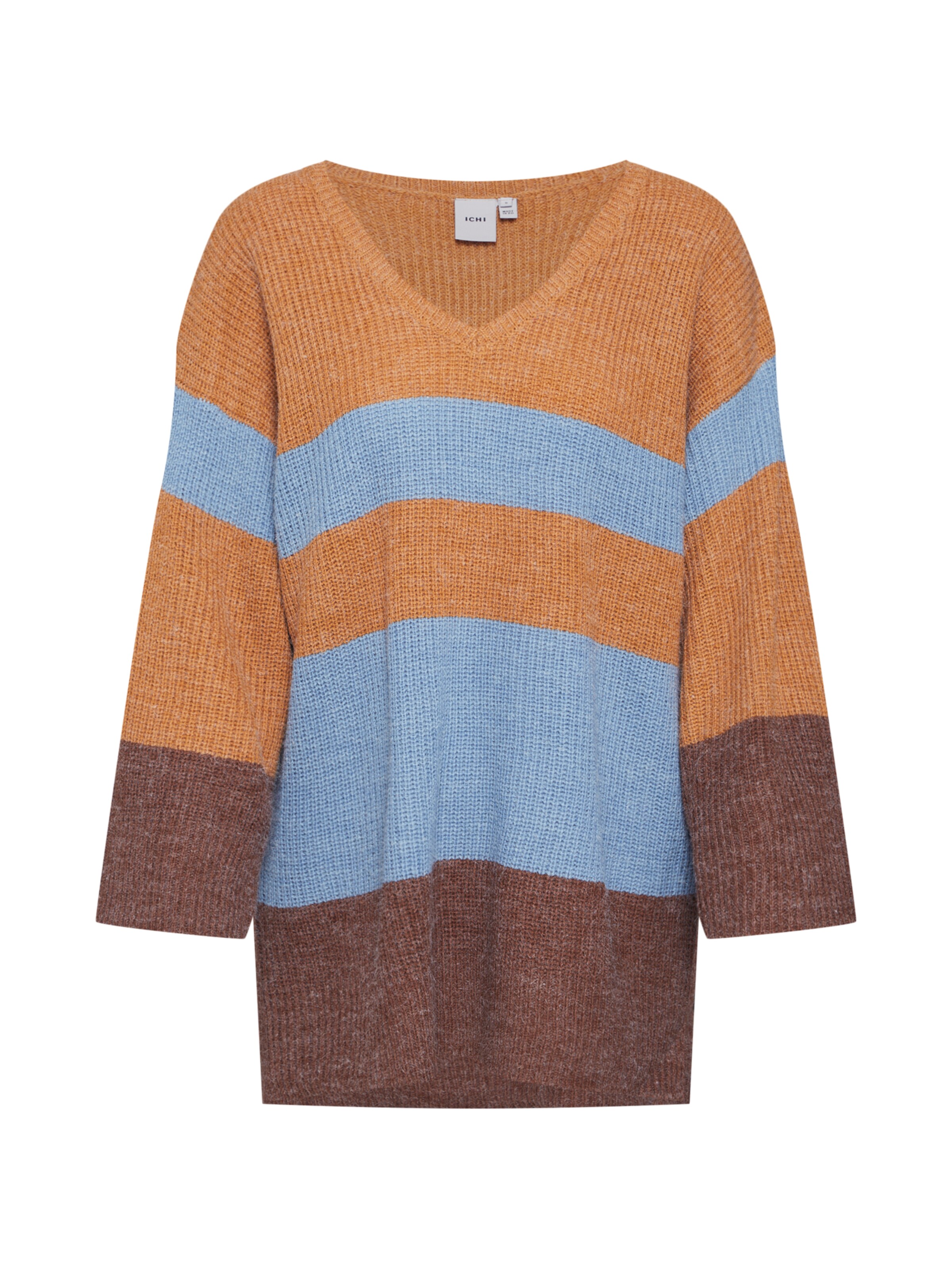 ICHI - Trui 'NOVO LS8' in de kleur Bruin