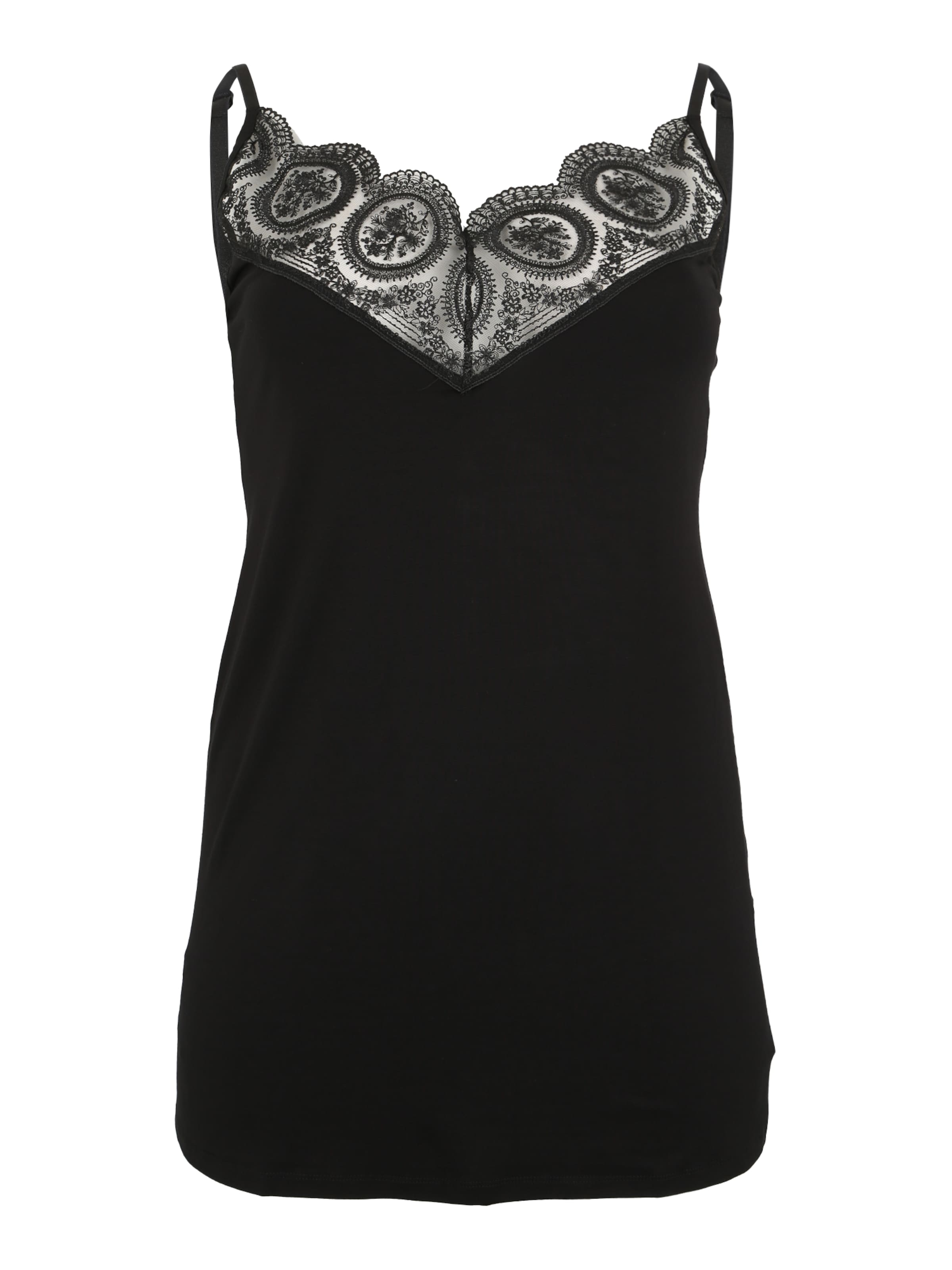 Zizzi - Top 'XASMI' in de kleur Zwart