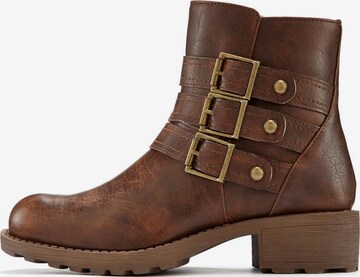 LASCANA Ankle Boots in Brown: front