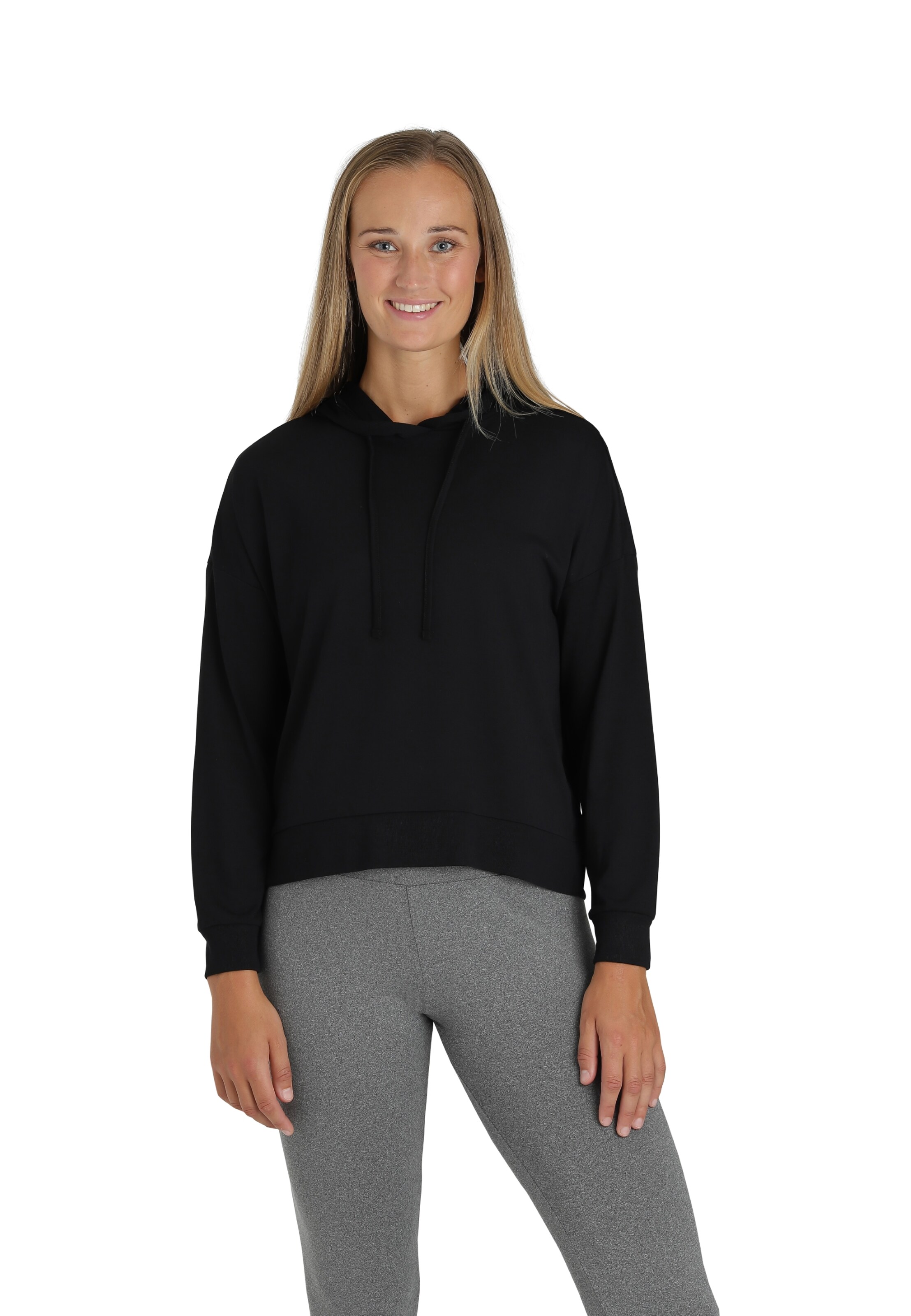 ENDURANCE ATHLECIA Sportief sweatshirt 'Singo' in Zwart: voorkant
