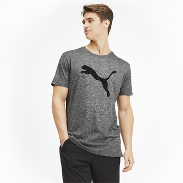 T-Shirt fonctionnel 'Heather Cat' PUMA en gris : devant