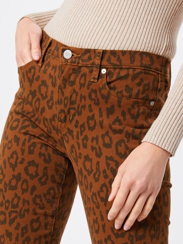 Banana Republic Скинни Джинсы 'MR LEOPARD' в Коричневый