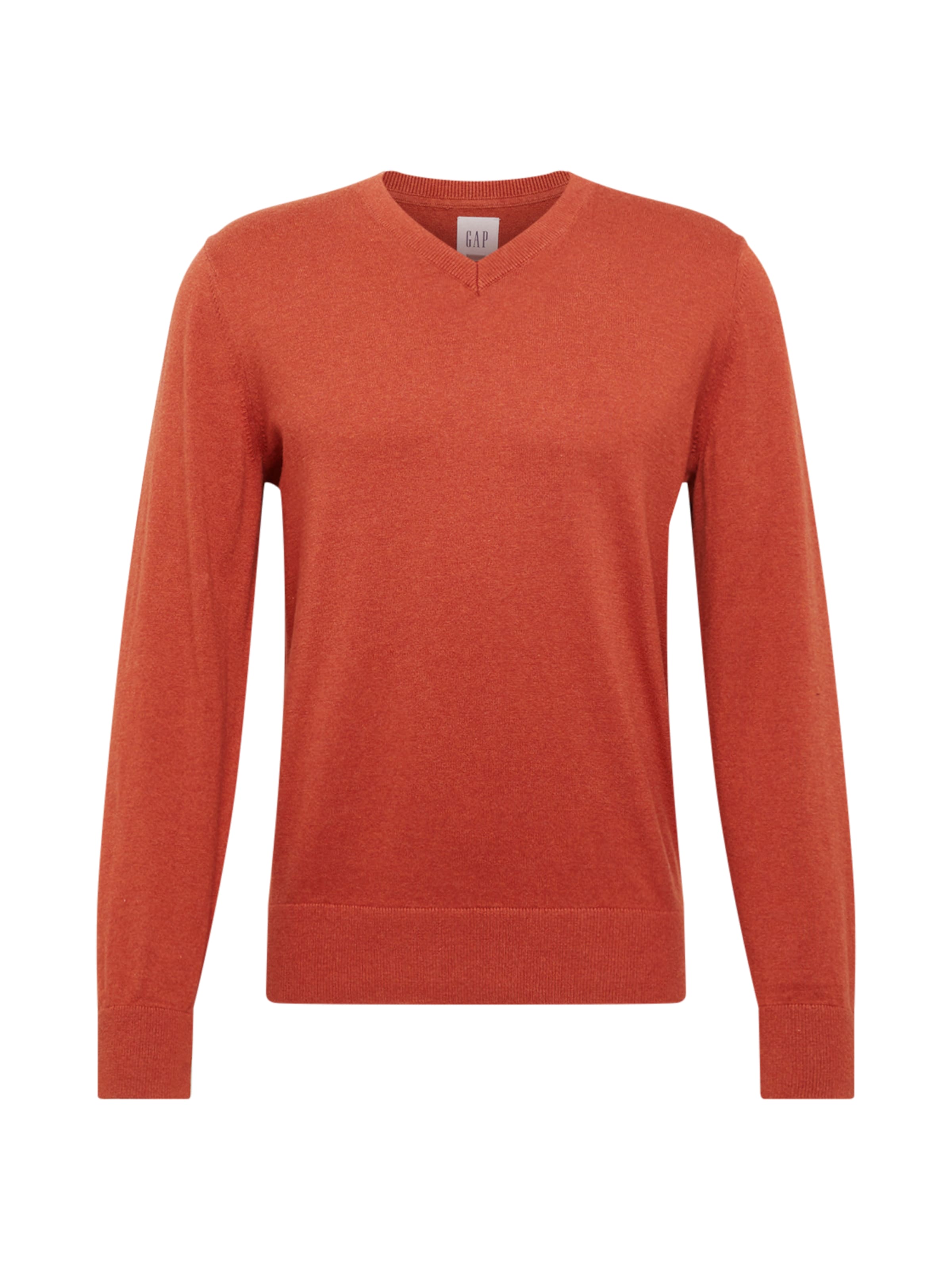 GAP - Trui 'V-CORE COTTON VEE' in de kleur Oranjerood