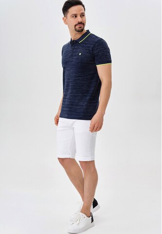 INDICODE JEANS Shirt ' Mecklenburgh ' in Blauw