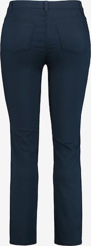 SAMOON Slimfit Hose 'Betty' in Blau