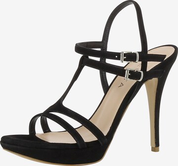 EVITA Strap Sandals 'Valeria' in Black: front