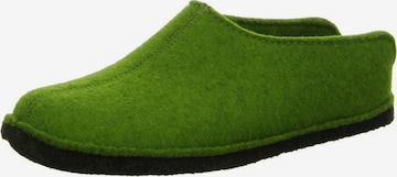 HAFLINGER Slippers in Green: front