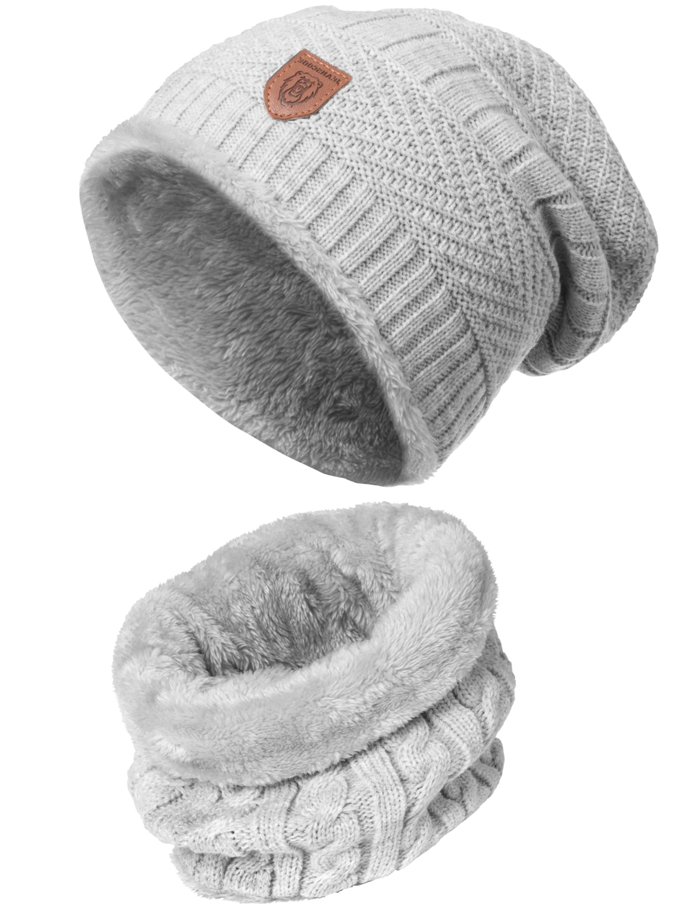 INDICODE JEANS Muts 'Siracusa Hoddie' in Grijs: voorkant