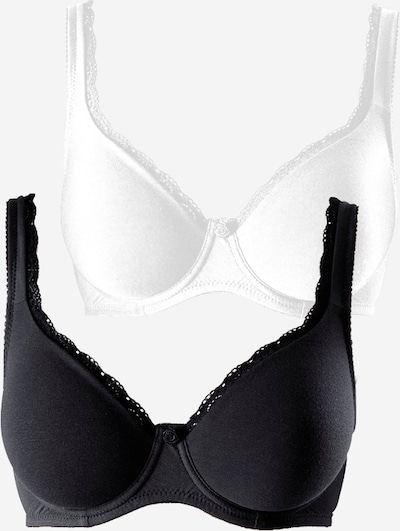 PETITE FLEUR Soutien-gorge en noir / blanc, Vue avec produit