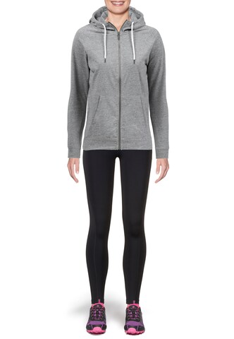 Athlecia Athletic Zip-Up Hoodie 'Coroglen' in Grey: front