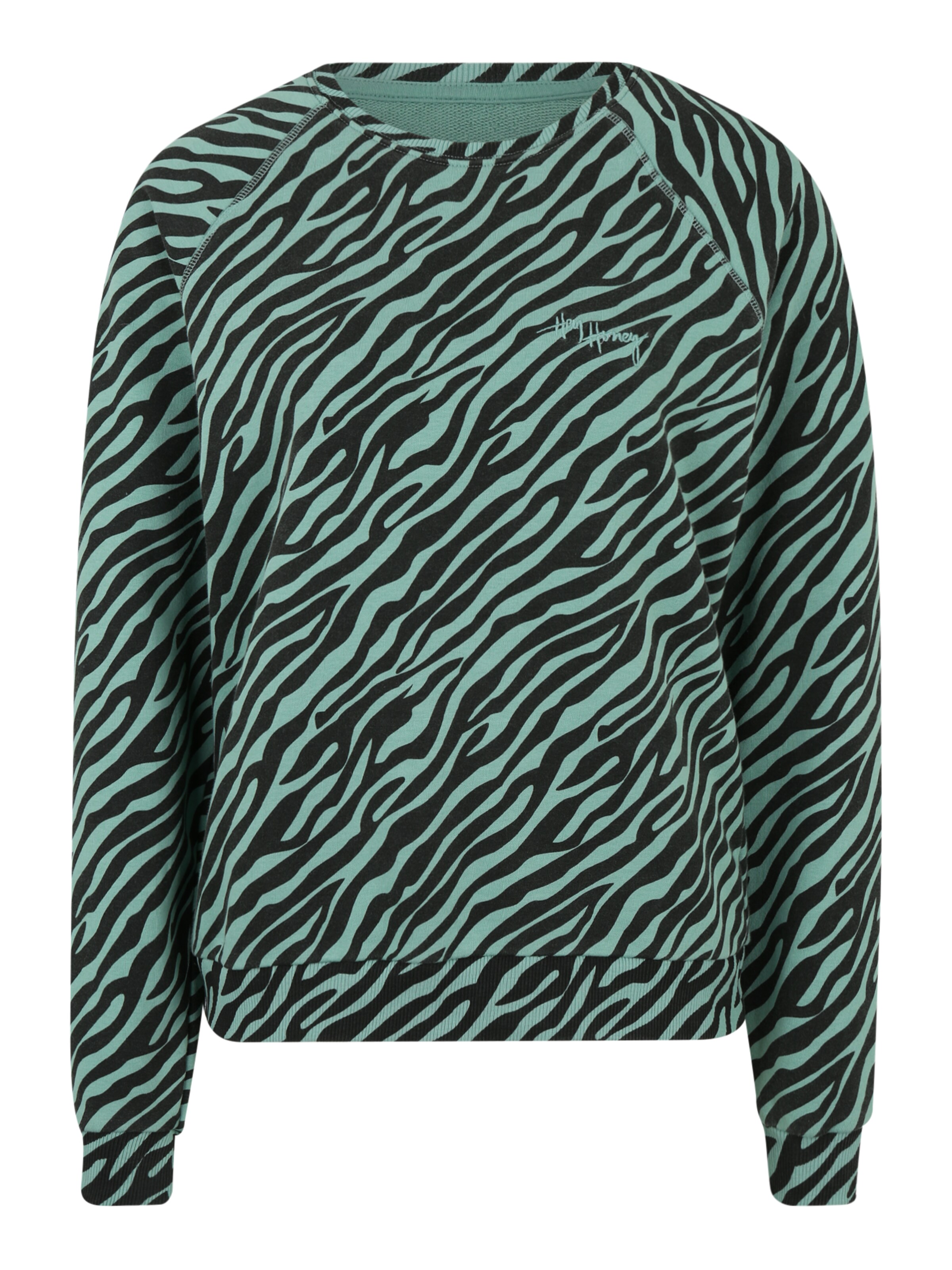 Hey Honey - Sportief sweatshirt 'Zebra' in de kleur Groen
