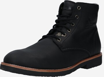 PANAMA JACK - Botas con cordones 'Glasgow' en negro: frente