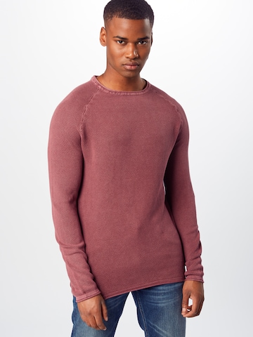 Key Largo Regular fit Sweater 'THOMAS' in Red