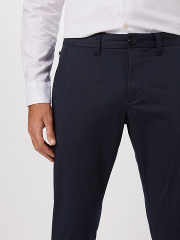Matinique Slimfit Chino kalhoty 'Pristu CM Stripe Chino' – modrá