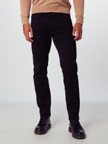 REPLAY Slimfit Jeans 'Anbass' in Zwart: voorkant