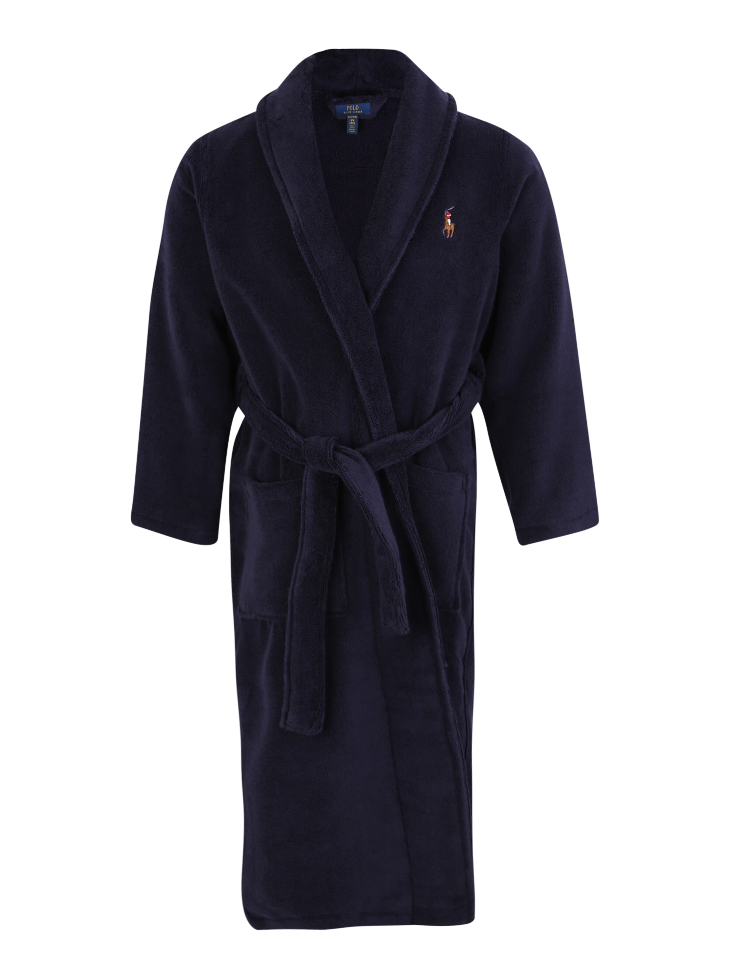 POLO RALPH LAUREN - Badjas lang  'SHAWL' in de kleur Navy