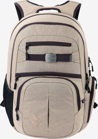 NitroBags Rucksack 'Hero' in Beige: predná strana