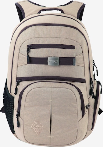 NitroBags Rucksack 'Hero' in Beige: predná strana