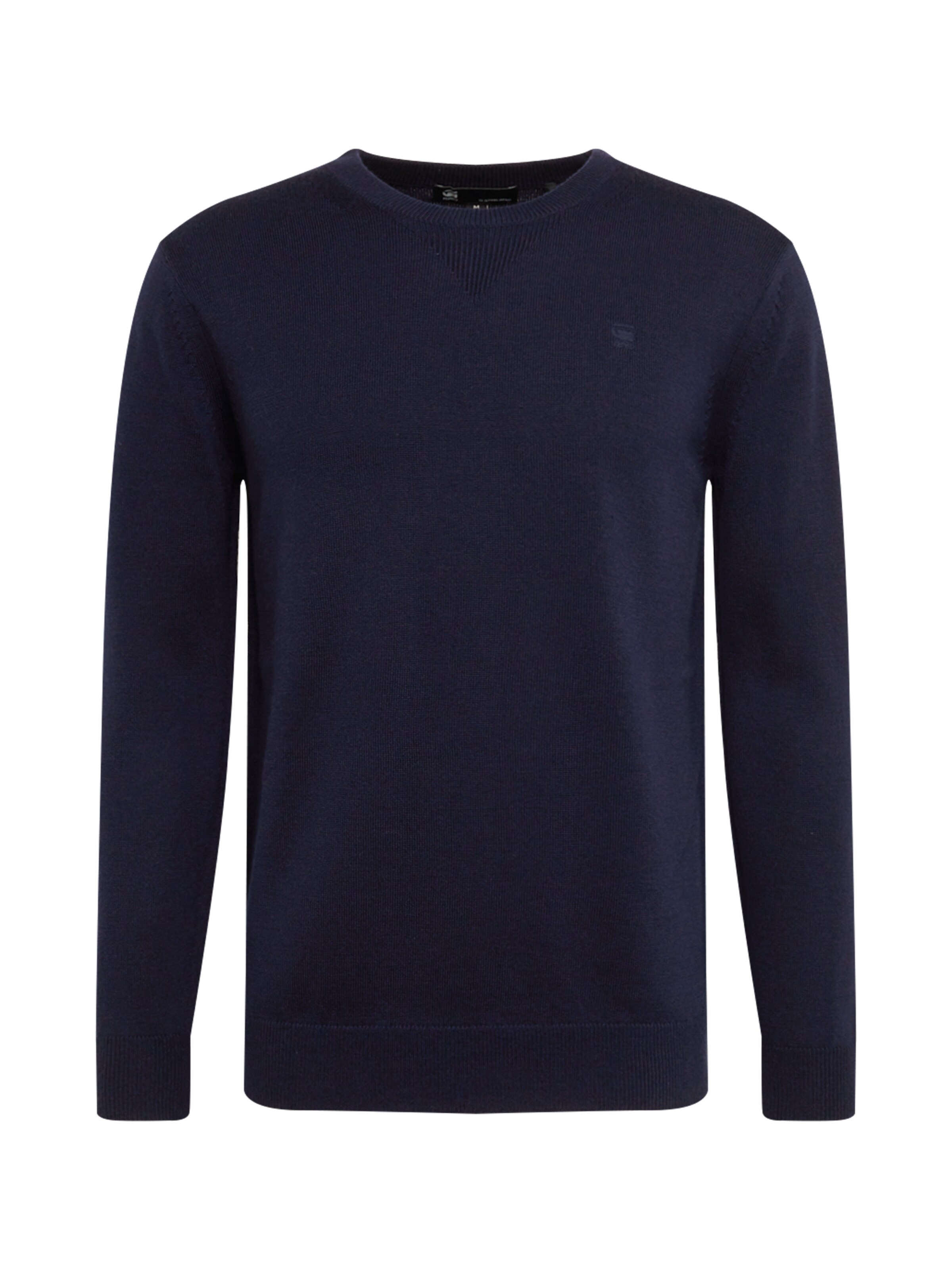 G-STAR RAW - Trui 'Core r knit l\s' in de kleur Blauw