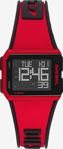 DIESEL Digital Watch 'Chopped, DZ1923' in Red: front