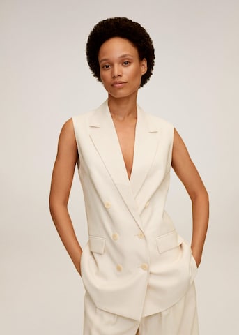 MANGO Weste in Beige: Vorderseite
