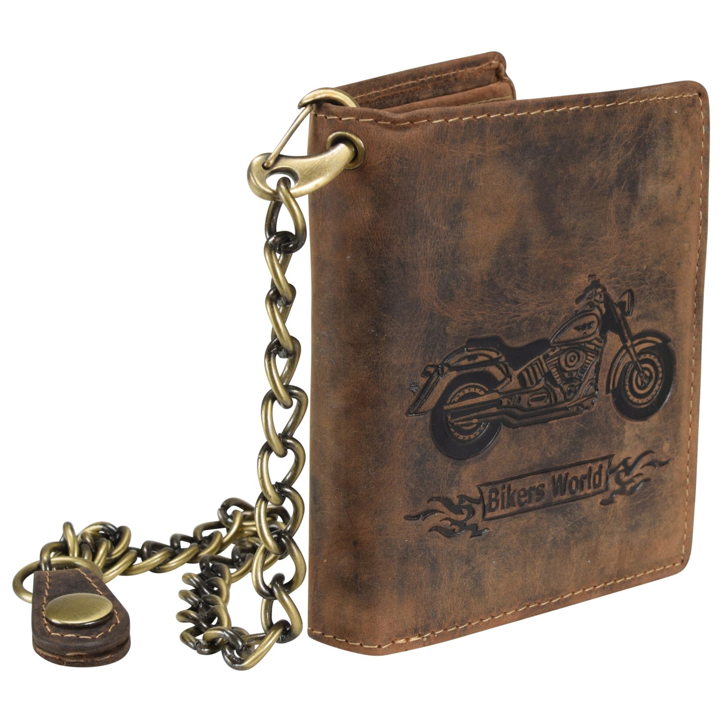 Porte-monnaies 'Vintage Bike' GREENBURRY en marron : devant