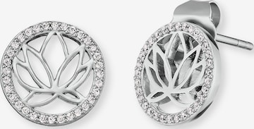 Engelsrufer Earrings 'Lotus' in Silver: front