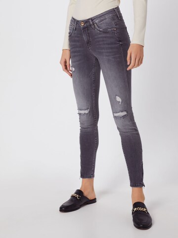 ONLY Skinny Jeans 'Kendell' in Grijs: voorkant