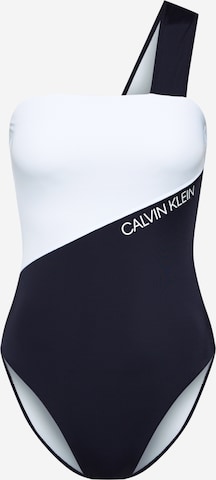 Calvin Klein Underwear Bandeau Badpak in Zwart: voorkant