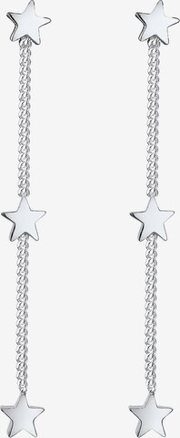 ELLI Oorbellen 'Astro Sterne' in Zilver: voorkant