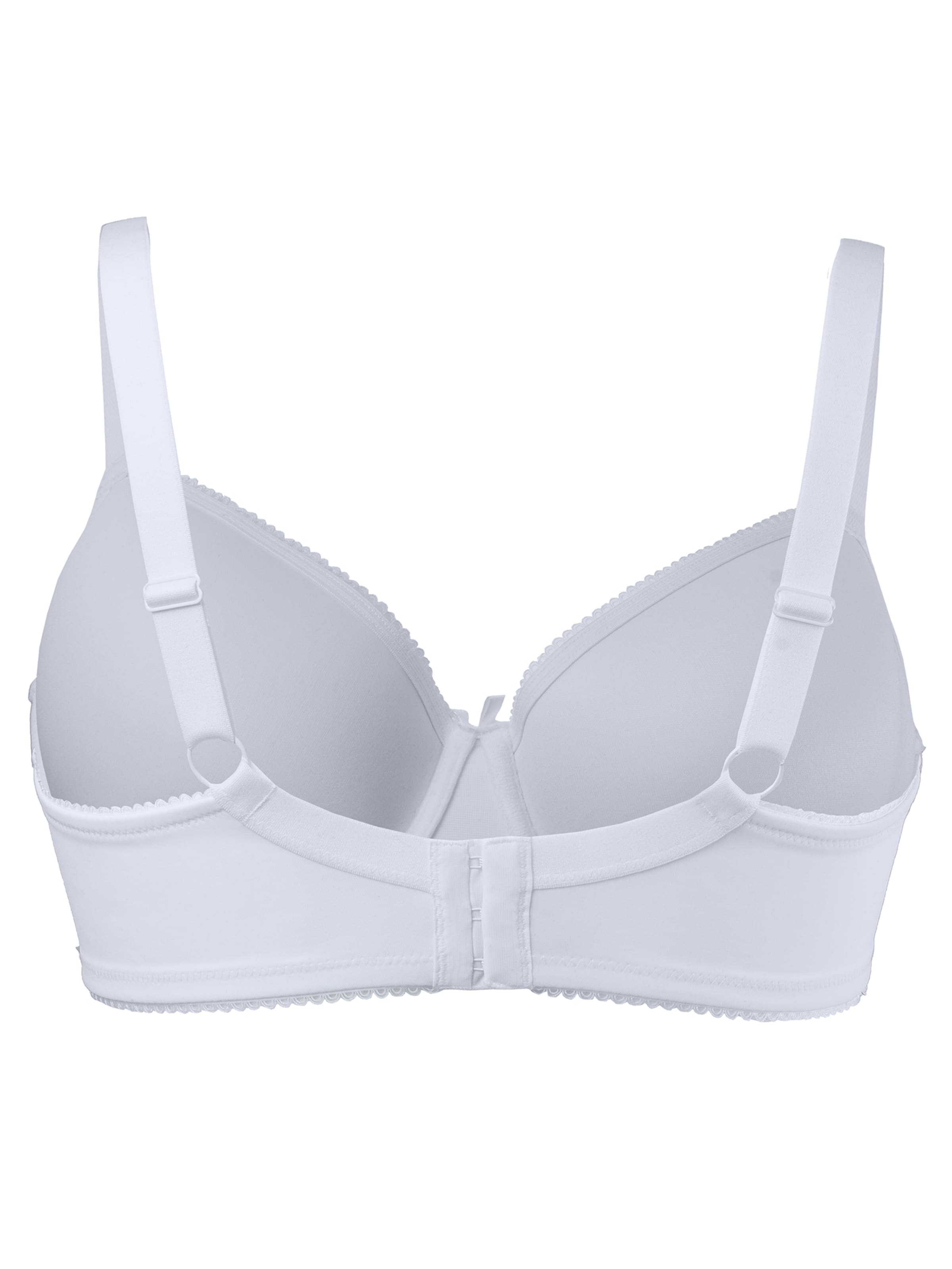 Ulla Popken T-shirt BH i hvid: tilbage