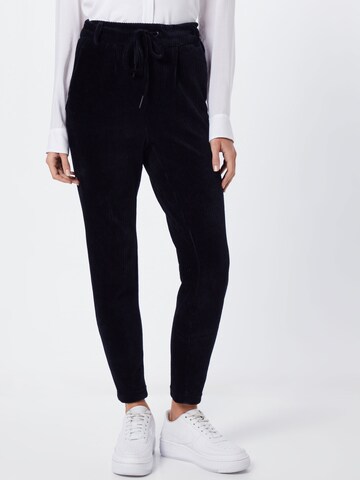 ONLY Regular Pleat-Front Pants 'POPTRASH-PING PONG' in Black: front