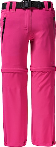 CMP Regular Outdoor Pants in Pink: front