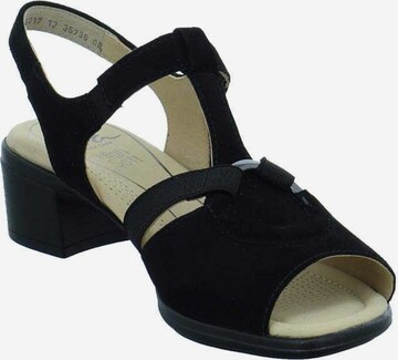 ARA Strap Sandals 'Lugano' in Black