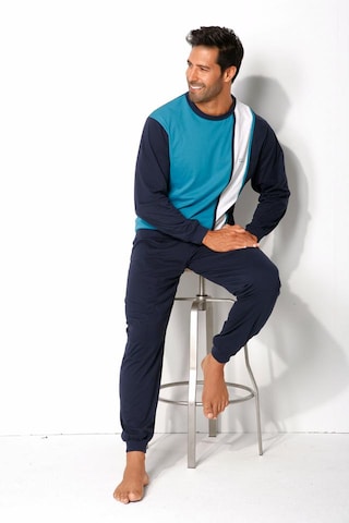 H.I.SDuga pidžama - plava boja: prednji dio