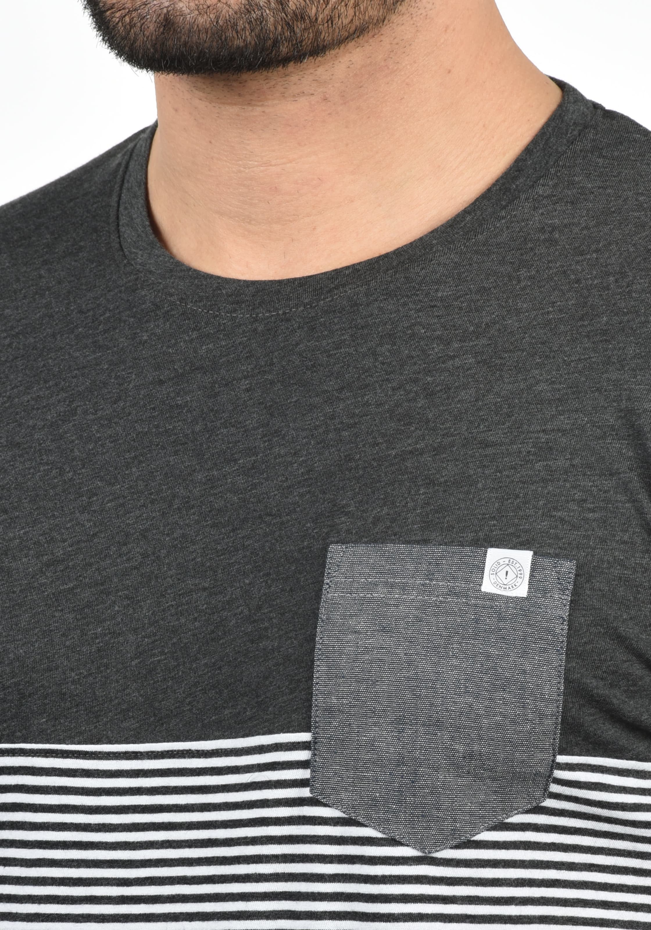 Maglietta 'Malte' di !Solid in grigio