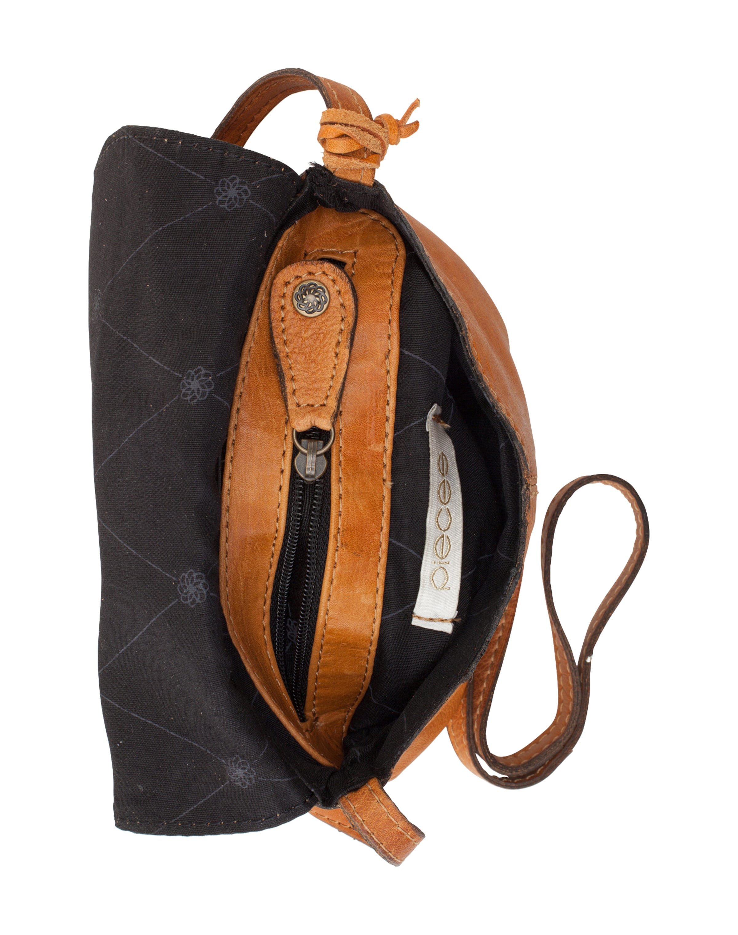 PIECES Taška přes rameno – hnědá